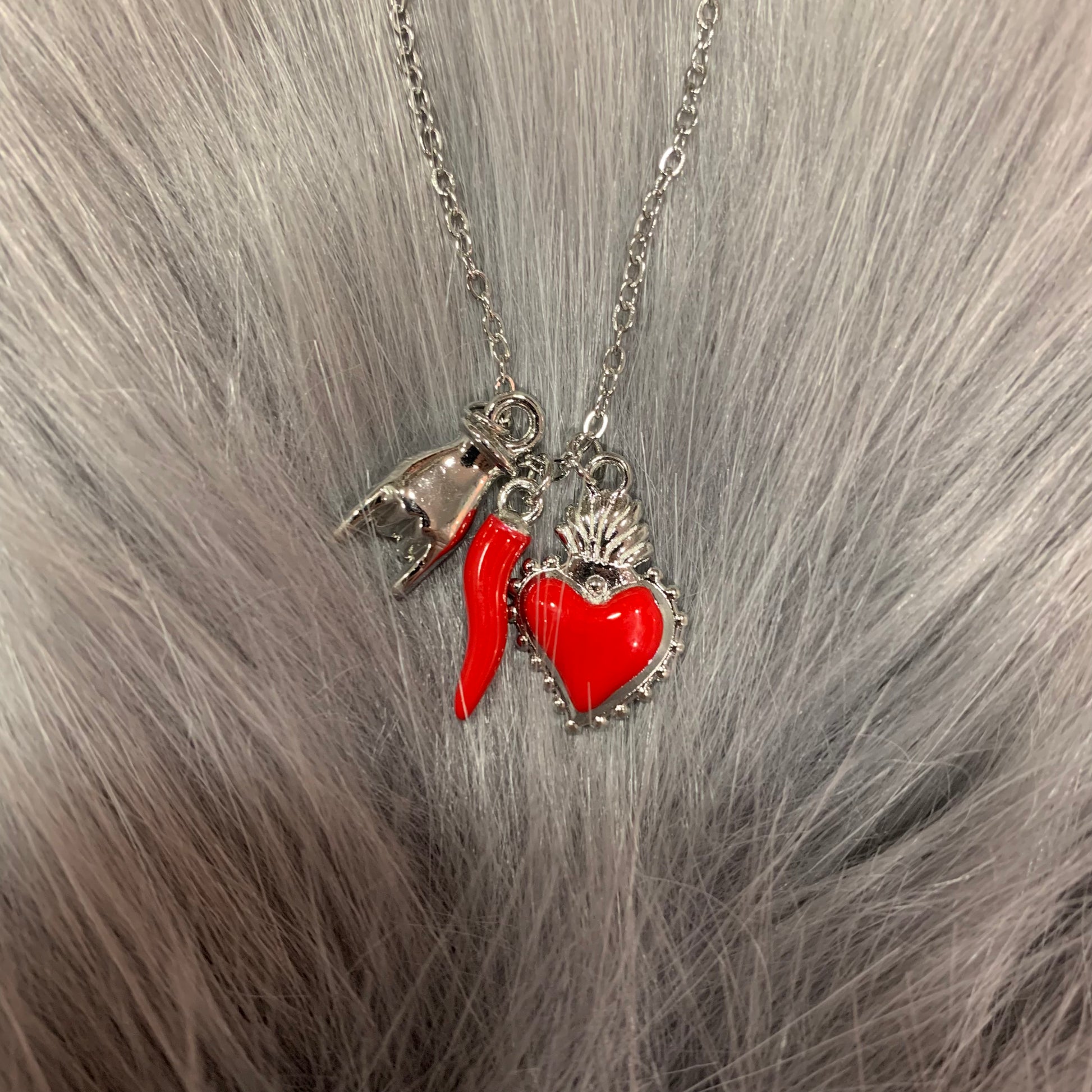 Ciondolo Corno Portafortuna In Acciaio Made In Italy | Bracciale Con Charm Emozionale E Frasi - Foto 9