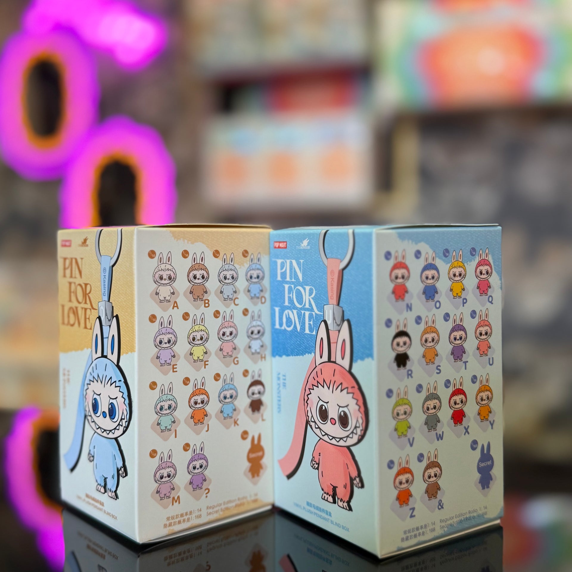 POP MART PIN FOR LOVE 2セット Pop Mart Labubu The Monsters Pin For Love Vinyl Plush Pendant