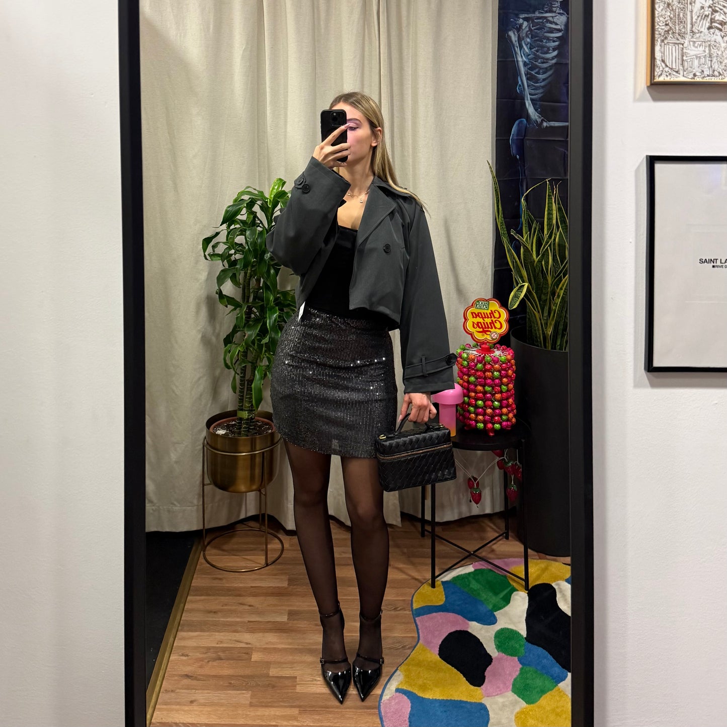 Gonna Elegante Paillettes Donna | Modello Shine | Deda Roma